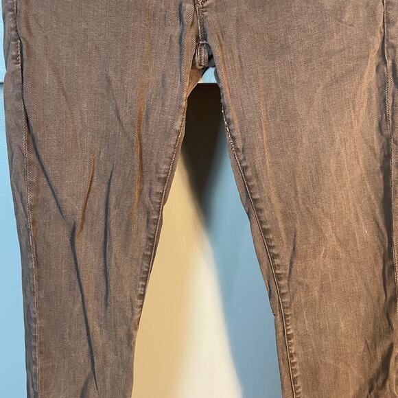 MOTHER The Looker Pop! SZ 27 Brown Low Rise Skinny Jeans in Dye-Clay Jeans - Picture 5 of 16